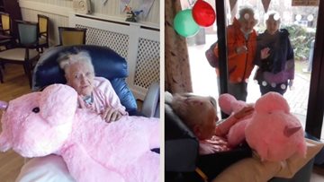 97th birthday celebrations at Nottingham care home